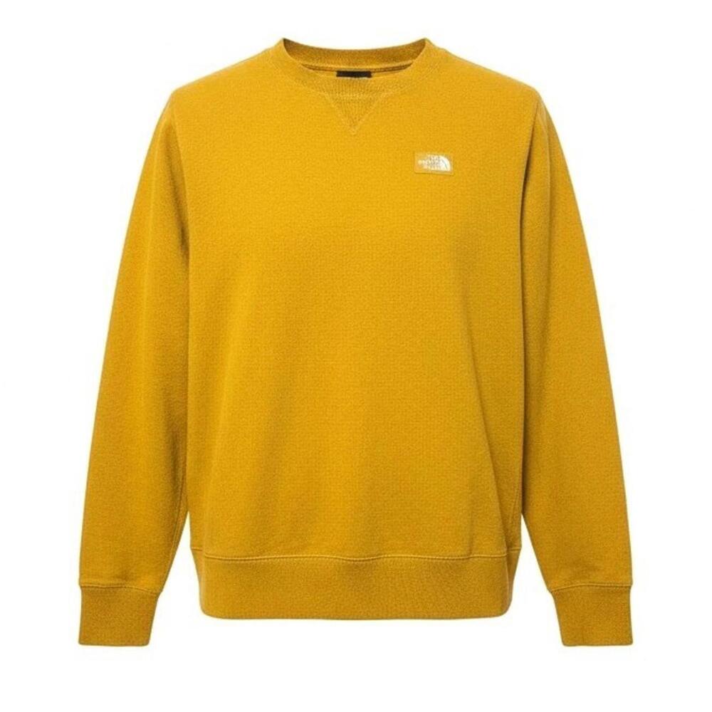 The North Face Heritage Patch Crew Sweatshirt Women's Large Arrowwood Yellow